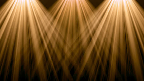 Der-Scheinwerfer-Beleuchtet-Die-Bühne-Mit-Einer-Wunderschönen-Schleifenanimation-Aus-Goldenen-Lichtstrahlen